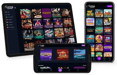 Du kan klikke og se de Luna Casino-spil, du kan spille på mobilen